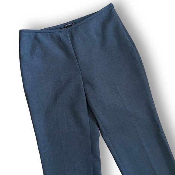 J McLaughlin Womens Dress Pants Sz 4 Gray Stretch Wool Side Zip Lined Classic - Picture 3 of 9